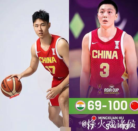 胡明轩、赵嘉义各17分 中国男篮100-69大胜印度